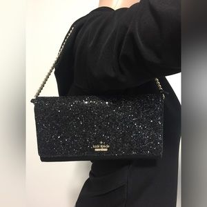 Kate spade glitter purse, clutch, wallet NEW
